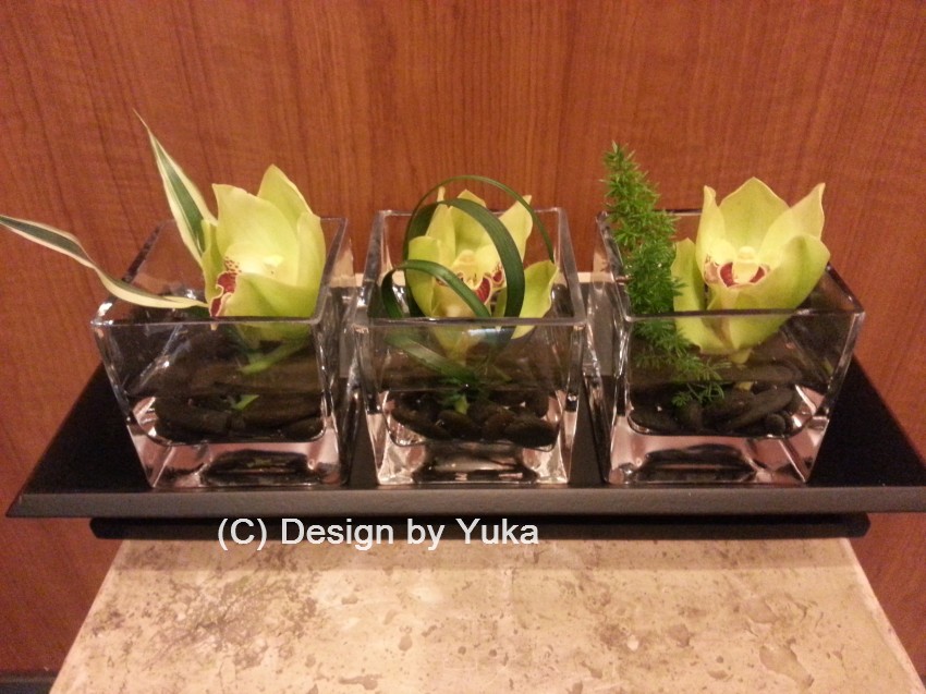 HANA613 Design by Yuka : 3 Flowers Zen Plate