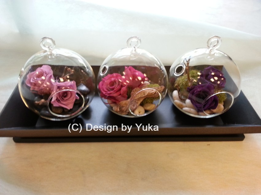 HANA704 Design by Yuka : Preserved Roses Zen Style
