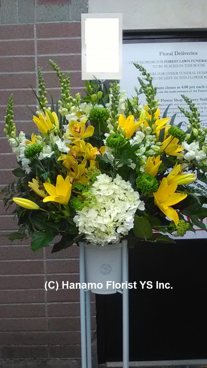 SYMP305 Funeral Stand Flower Designer's Seasonal Choice M