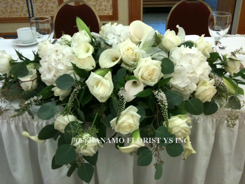 WEDO819 Elegant Head Table Arrangement 3 feet wide